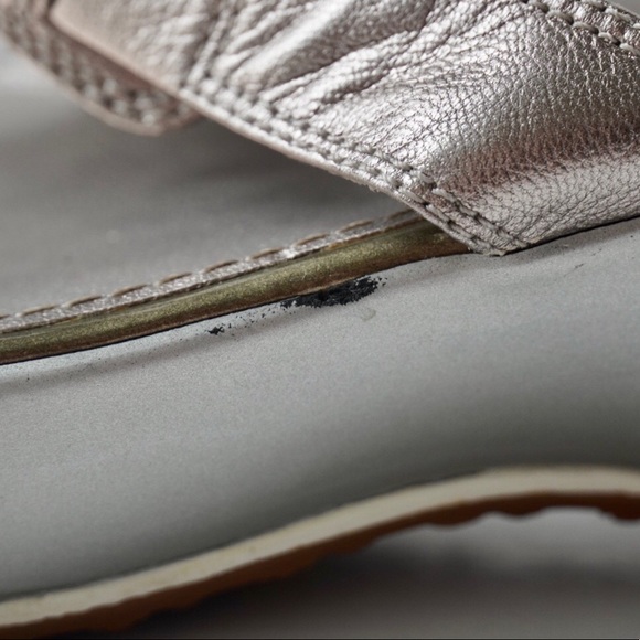 Bargain Cole Haan leather platform sandals. Size 10B. Wear marks shown in photos - Picture 10 of 14